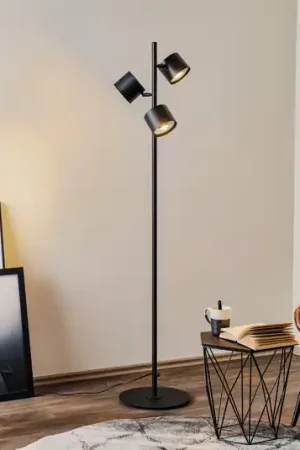 Prezzo Conveniente Lampada da terra 1047, 3 luci, nero