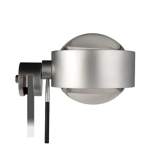 Lampada a specchio a clip Puk Fix+, nichel opaco, G9 Nuovo Arrivo