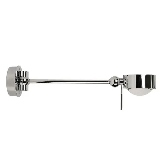 Lampada da lettura Puk Hotel, 38 cm, cromo opaco, G9 Promozione