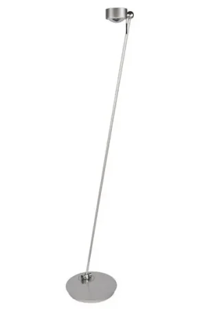 Lampada LED da pavimento Puk Floor Mini Single nickel opaco Consegna Rapida