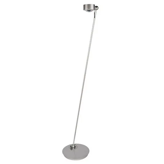 Lampada LED da pavimento Puk Floor Mini Single nickel opaco Consegna Rapida