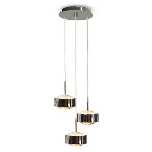 Lampada a sospensione Puk Meg Maxx Drop Trio cromo opaco a 3 luci G9 Bestseller