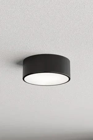 Vendita Finale Plafoniera Cleo, Ø 20 cm, IP20, nero, metallo, E27