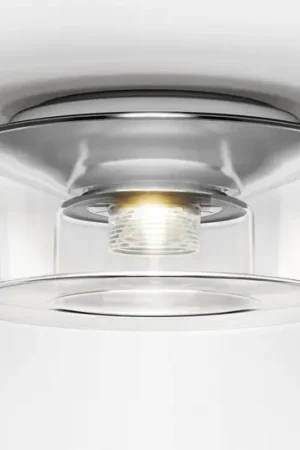serien.lighting Curling M soffitto 2.700K vetro chiaro Reso Gratuito