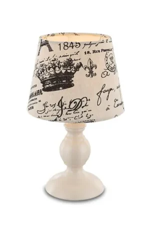 Con scritta nera - lampada da tavolo Jolanda Ultime Pezzi