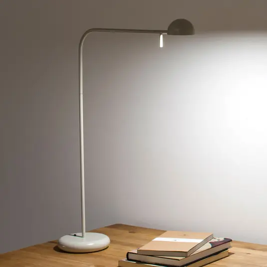 Subito Disponibile Vibia Pin 1655 lampada LED da tavolo, lunghezza 40 cm, color crema