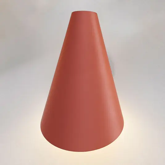 Vibia I.Cono 0720 Applique, 28 cm, rosso-marrone Occasione Imperdibile