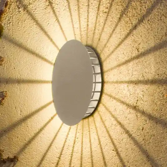 Vibia Meridiano 4720 Applique da esterno, bianco crema Prezzo Scontato