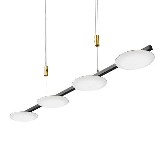 BANKAMP Pure Up lampada LED a sospensione, 4 luci Reso Gratuito