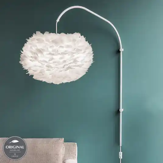 UMAGE Eos Willow applique bianca, paralume medium Economico