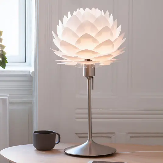 Offerta Speciale UMAGE lampada da tavolo Silvia mini bianco/acciaio
