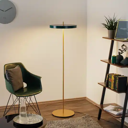 Ultime Pezzi UMAGE Asteria Floor LED da terra verde foresta