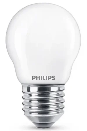 Compra Online Philips LED goccia E27 2,2W, bianco caldo, opale