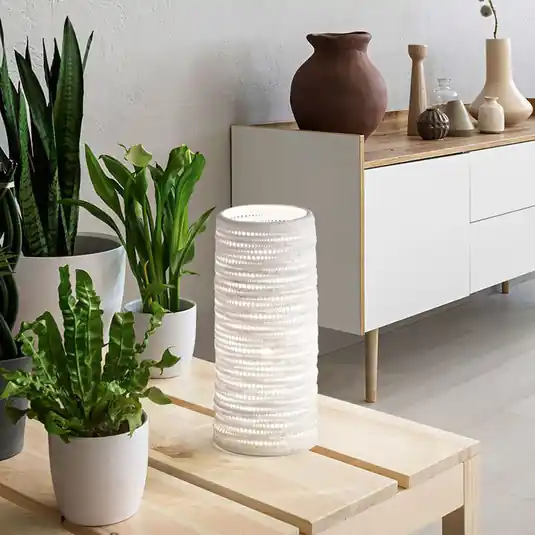Sconto Lampada da tavolo Marbella ceramica, alta 25 cm