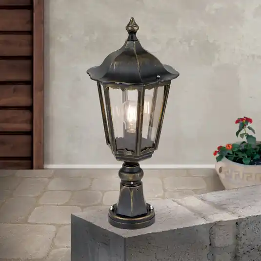 Lampada da appoggio Fabio oro nero Prezzo Basso