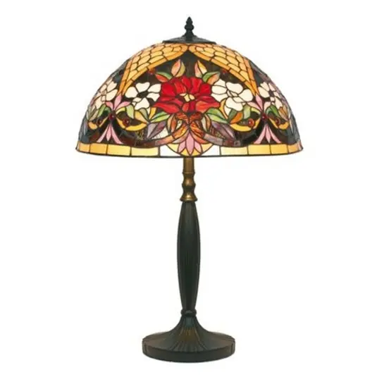Lampada da tavolo con motivi floreali in stile Tiffany Offerta