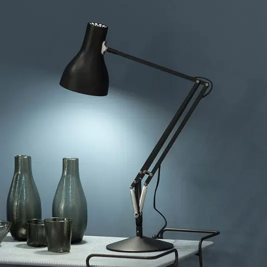 Anglepoise Type 75 da tavolo, nero velluto Must-Have