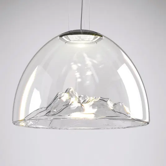 Axolight Mountain View lampada trasparente-cromata Sconto