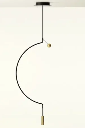 Affare Axolight Liaison M1 sospensione nero/oro 46 cm
