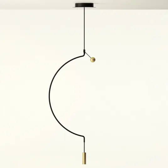 Affare Axolight Liaison M1 sospensione nero/oro 46 cm