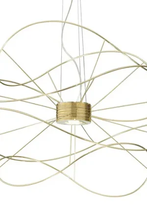 Axolight Hoops 4 lampada LED a sospensione, oro Miglior Prezzo