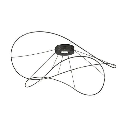Più Venduto Axolight Hoops 2 plafoniera LED, nero