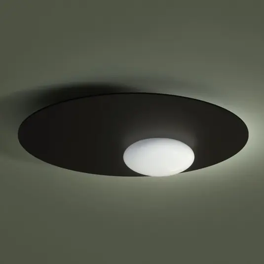 Axolight Kwic plafoniera LED, nero Ø48cm Compra Oggi Stesso