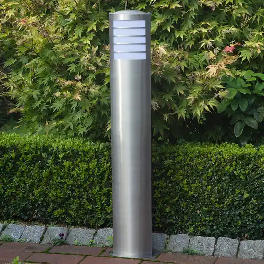 Acquista Ora Lampione in acciaio inox Todd per lampadina a risparmio energetico