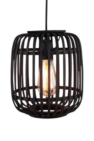 Lampada a sospensione Woodrow gabbia di bambù Prezzo Basso