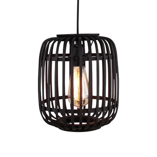 Lampada a sospensione Woodrow gabbia di bambù Prezzo Basso