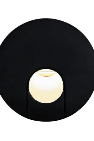 BRUMBERG Wall Kit68 ribassato, rotondo, nero Super Prezzo