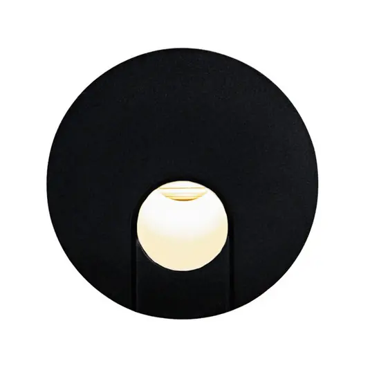 BRUMBERG Wall Kit68 ribassato, rotondo, nero Super Prezzo