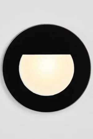BRUMBERG Wall Kit68 spot piatto rotondo nero Offerta Del Giorno