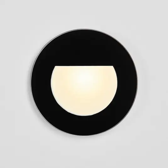 BRUMBERG Wall Kit68 spot piatto rotondo nero Offerta Del Giorno