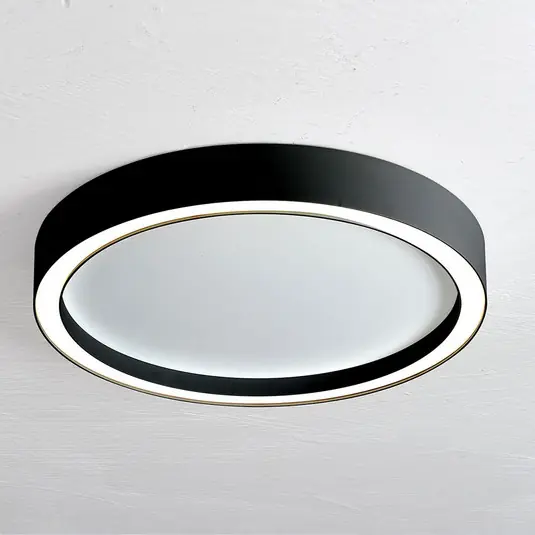 Spedito Oggi Bopp Aura plafoniera LED Ø 40cm bianco/nero