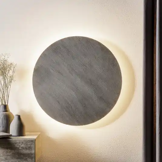 Escale Blade applique LED, look cemento, Ø 59 cm Offerta Lampo