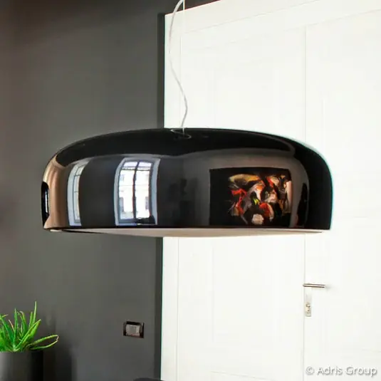 Reso Gratuito FLOS Smithfield S lampada LED a sospensione, nero