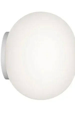 FLOS Mini Glo-Ball luce da specchio/applique, bianco/opale Ultima Occasione