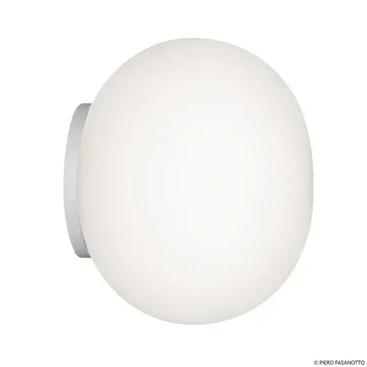FLOS Mini Glo-Ball luce da specchio/applique, bianco/opale Ultima Occasione
