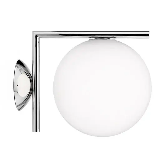 Economico FLOS IC C/W1 Applique, cromata Ø 20 cm