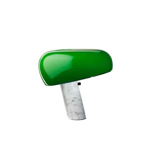 Subito Disponibile FLOS Lampada da tavolo Snoopy con dimmer, verde