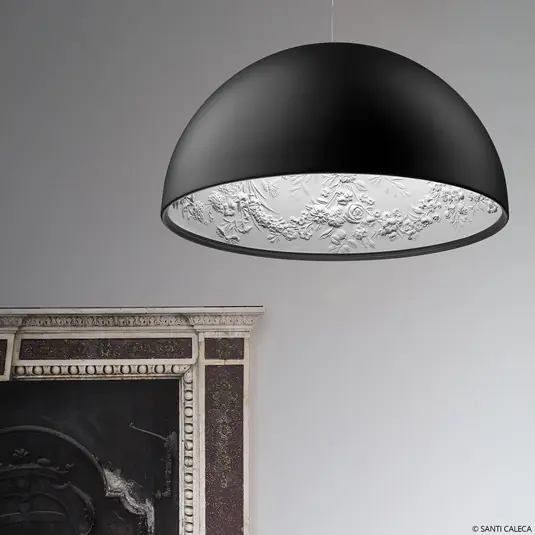 FLOS Skygarden 1 lampada a sospensione, nero opaco Ø 60 cm Vendita Finale
