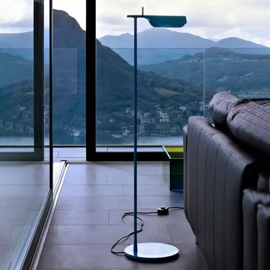 Occasione Piantana LED FLOS Tab F, blu opaco