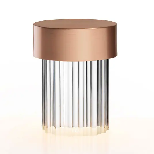 Lampada da tavolo a batteria LED FLOS Last Order, rame, IP55 Affare