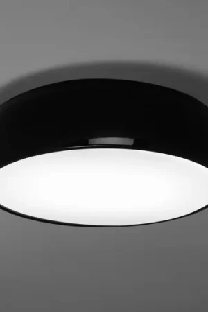 Spedizione Espresso FLOS Smithfield C plafoniera nera lucida E27
