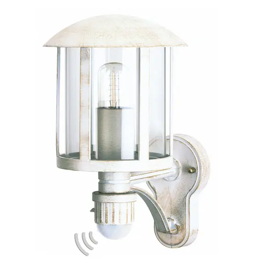 Genefe applique da esterni in bianco-oro Saldi