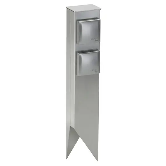 Spina multipla in acciaio inox Carleil con 2 prese Offerta Lampo