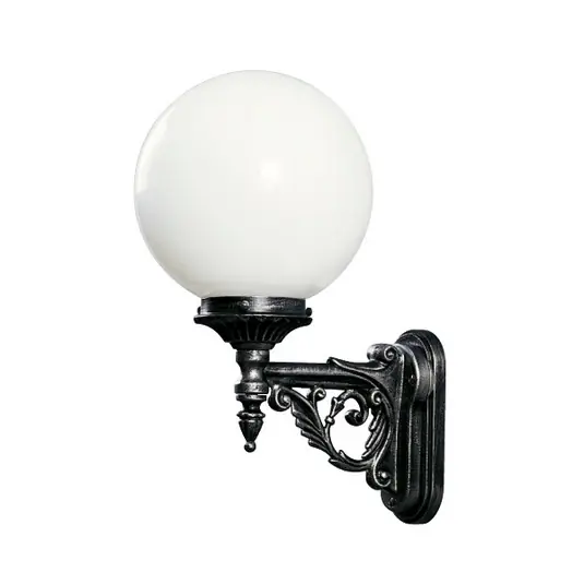 Prezzo Conveniente Applique da esterno SIL 159, nero-argento, vetro, alluminio