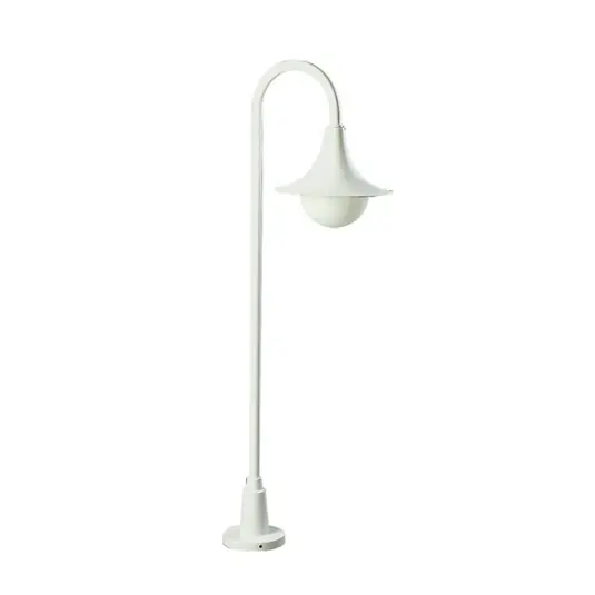 Sconto Lampione 169 forma curva, bianco