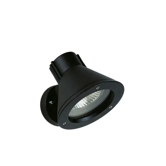 Faretto da parete 643S, nero, IP54, E27, alluminio, orientabile Quantità Limitata